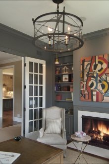 Βιβλιοθήκες-ράφια στο σαλόνι