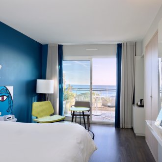 Διπλές κουρτίνες σε στυλ θαλάσσης στο νηπιαγωγείο