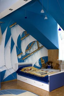 Ναυτικό στυλ τούλι στο νηπιαγωγείο