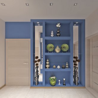 Διακοσμητική ντουλάπα για ένα μικρό διάδρομο