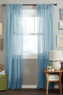 Μπλε πέπλο κουρτίνες