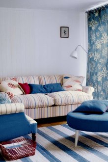 Κουρτίνες με θαλάσσια σχέδια