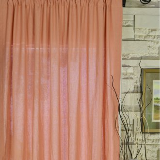 Κουρτίνες βαμβακερού ροδάκινου
