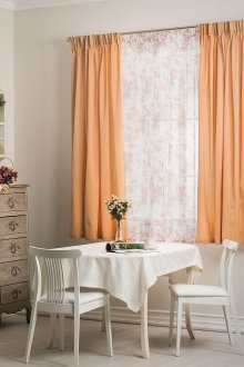 Ροδάκινο βραχείες κουρτίνες