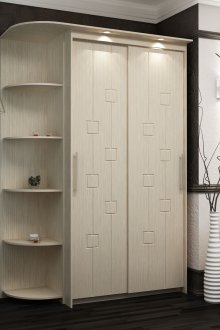 Ξύλινη ντουλάπα με μοτίβο