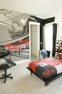 Ταπετσαρία με μια φωτογραφία για ένα δωμάτιο έφηβος