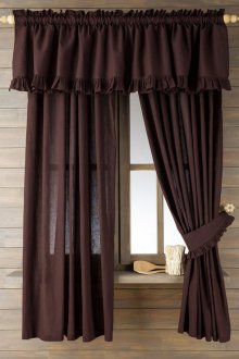 Κουρτίνες wenge με lambrequin