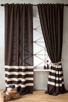 Λευκές κουρτίνες Wenge