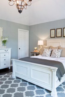 Λευκή Shabby Chic έπιπλα κρεβατοκάμαρας