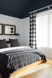 Μαύρο και άσπρο Ελέγξτε Κουρτίνες