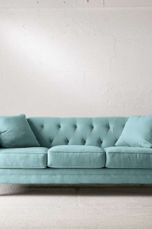 Τυρκουάζ τριπλό καναπέ