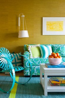 Τυρκουάζ πράσινο καναπέ