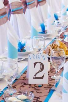 DIY διακόσμηση τραπέζι γάμου