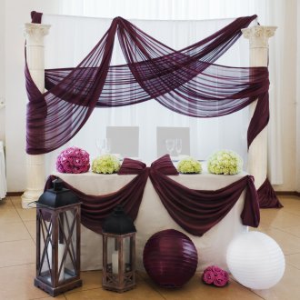  Διακόσμηση του τραπέζι του γάμου με ύφασμα