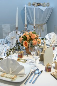 DIY διακόσμηση τραπέζι γάμου