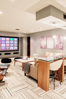 Μπαρ μετρητής από ξύλο και γυαλί