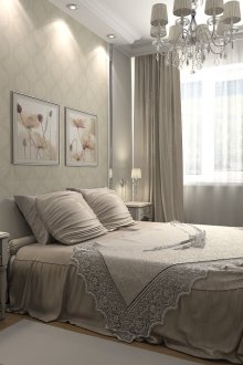 Ταπετσαρία στον τοίχο στο υπνοδωμάτιο