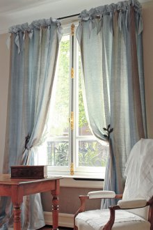 Διπλές κουρτίνες από βαμβάκι