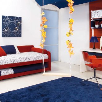 Κόκκινο καναπέ για έναν έφηβο