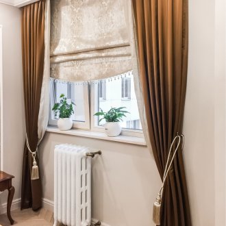 Κουρτίνες συνδυασμένης μπαγκέτας