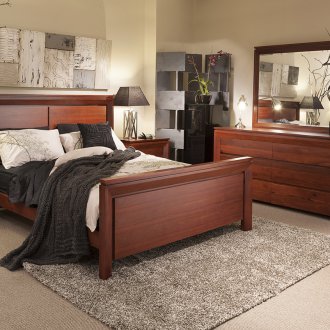 Έπιπλα από μαόνι για την κρεβατοκάμαρα