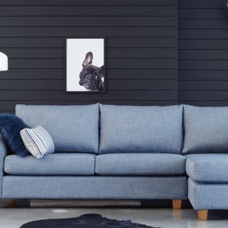 Οικολογικό μπλε καναπέ