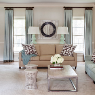 Μπλε καναπές καναπέ