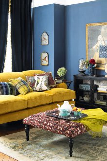 Colonial Κίτρινο καναπέ