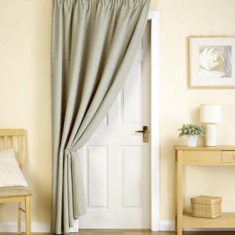 Κουρτίνες με έναν τρόπο στην πόρτα