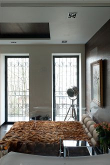 Laminering på soveromsveggen i Khrusjtsjov