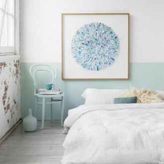 Soverommet i Khrusjtsjov i stil med minimalisme