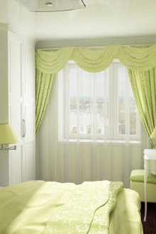 Soverom i grønt i Khrusjtsjov