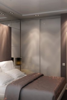 Speilvegg på soverommet i Khrusjtsjov