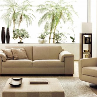 Μπεζ καναπέ