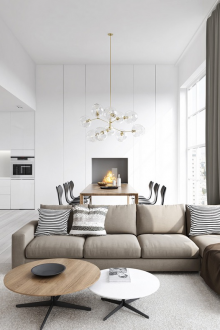 Μπεζ καναπέ γωνία