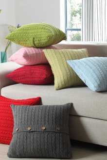 Πλεκτά μαξιλάρια καναπέδων