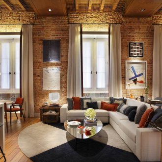 Białe Zasłony Loft