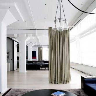 Λευκά κουρτίνες από λινό