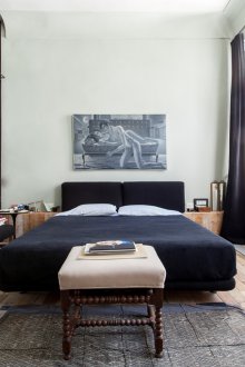 Μπλε κουρτίνες σπιτιού