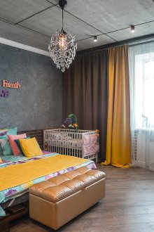 Κουρτίνες πατάρι στο υπνοδωμάτιο