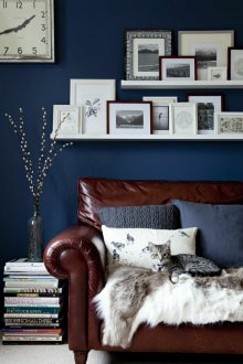 Καφέ καναπέ vintage