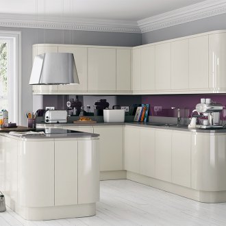 Γυαλιστερή κουζίνα MDF