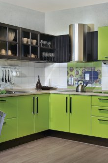 Πράσινη MDF κουζίνας