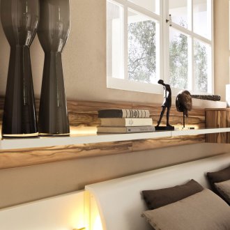 Ράφι στο κεφάλι του κρεβατιού