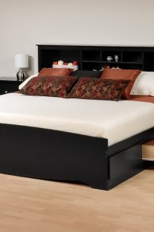 MDF κρεβάτι με ράφι