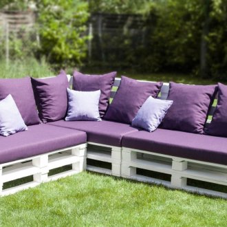 Μωβ Καναπές Παλέτας