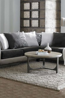 Γωνιακός καναπές σε μεταλλικό πλαίσιο