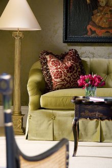 Ο πράσινος καναπές σε στιλ πρόκειας