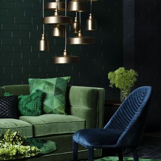 Πράσινο καναπέ βελούδο