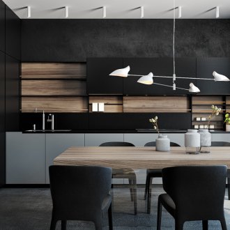 Πάνελ κουζίνας από ξύλο